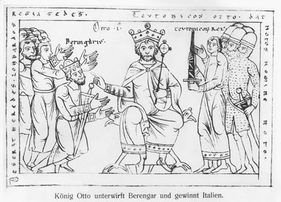 Ottone I sottomesso a Berengario II e il trionfo dell